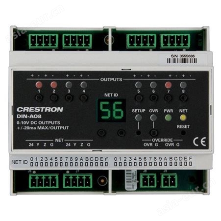 Crestron DIN-AO8 灯光控制模块 8路稳压输出