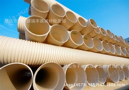 帝隆PVC-U双壁波纹管  伽殿生产厂家    白色双壁波纹管