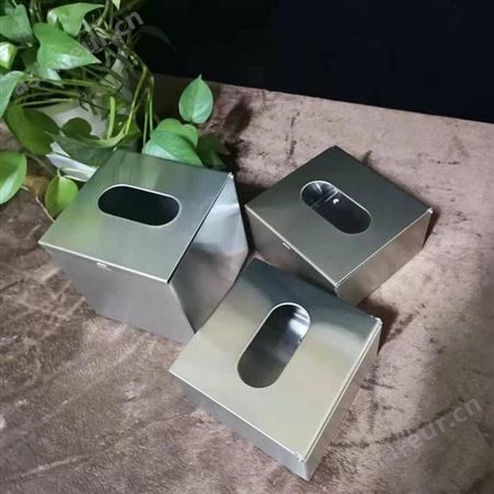 佳悦鑫不锈钢方形纸巾盒正方形抽纸盒 包边设计 金属质感设计简约 适合不同的需要