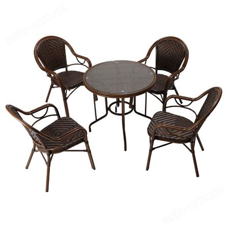 搏德森户外桌椅组合茶桌椅室外庭院花园阳台休闲椅茶几藤编藤椅厂家批发
