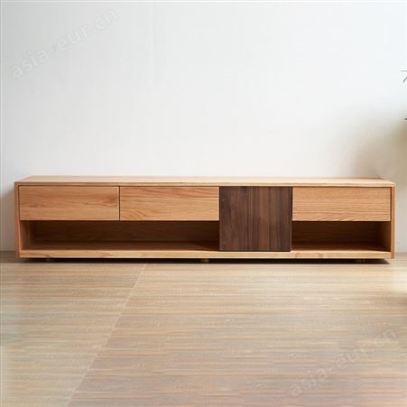 搏德森北欧全实木电视柜现代简约原木风格电视柜茶几组合小户型家具组合